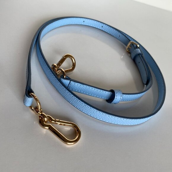 Coach Handbags - Coach Genuine Leather Light Blue Replacement Strap For Bags